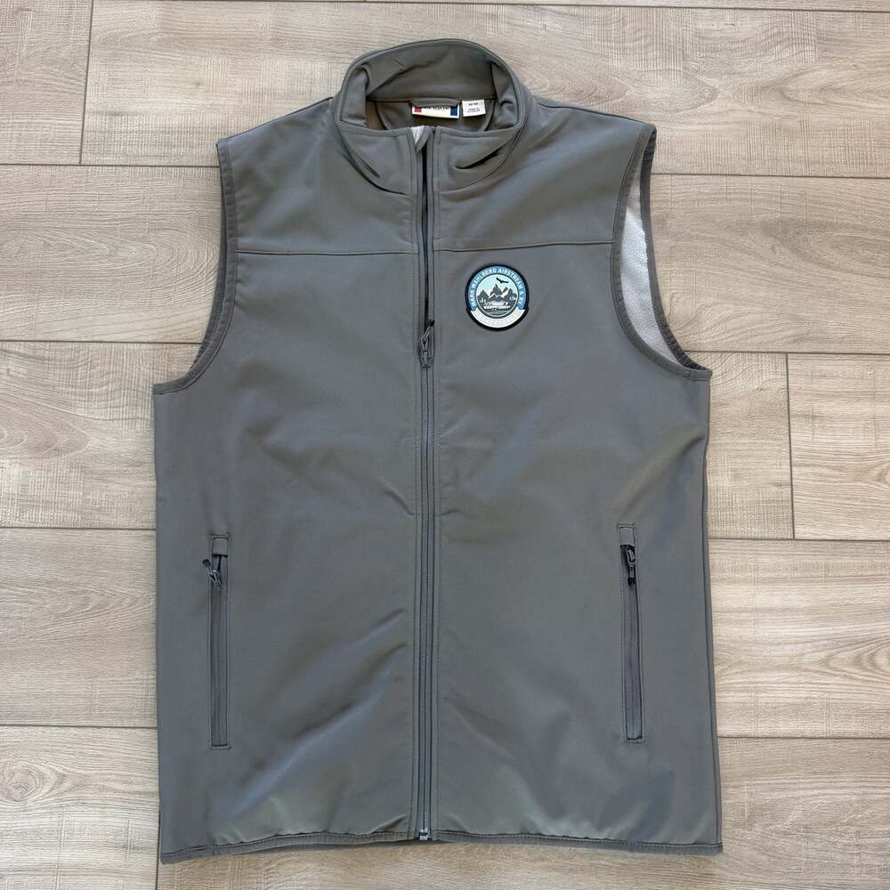 Clique Softshell Vest Mens M Gray Fleece Lined